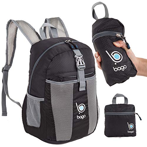 bago 25L Packable Lightweight Backpack - Water Resistant Travel and Hiking Daypack