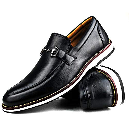 Sapato Casual Brogue Premium Social Detalhes Fivela Couro Cor:Preto;Tamanho:38