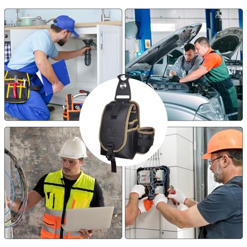 Ceinture porte-outils robuste pour électricien et sacoche de chantier imperméable