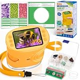 Digitales Mikroskop für Kinder mit 1000-facher Vergrößerung – Taschenmikroskop mit Objektträgern, Foto- und Videoaufnahme, für Garten, Wald und Experimente, Geschenk Spielzeug ab 3-12 Jahre Jungen