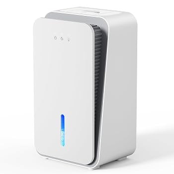 Dehumidifier, 1000 sq.ft Dehumidifier for Home with Auto Shut Off, Dehumidifier with Aromatherapy, Ultra-Quiet Sleep Mode, 7-Color Light for Bedroom Bathroom Basement Closet (CS08...