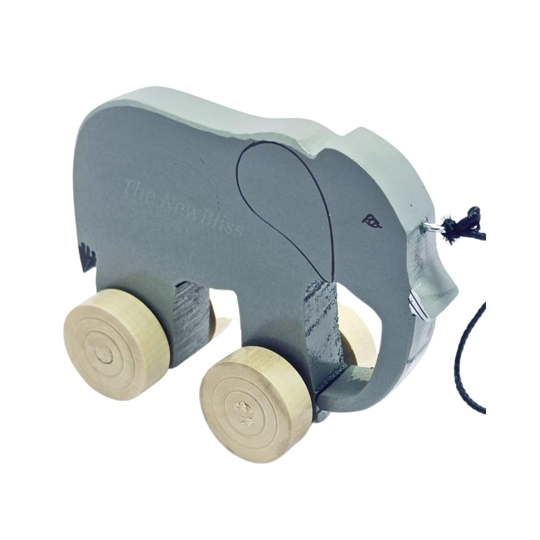 The NewBliss Wooden Pull Along Toy - The Ultimate Companion for Your Child's Magical Journeys| | Encourages Walking Pulled Along for 12 Months and Above | Learning Toys for Kids