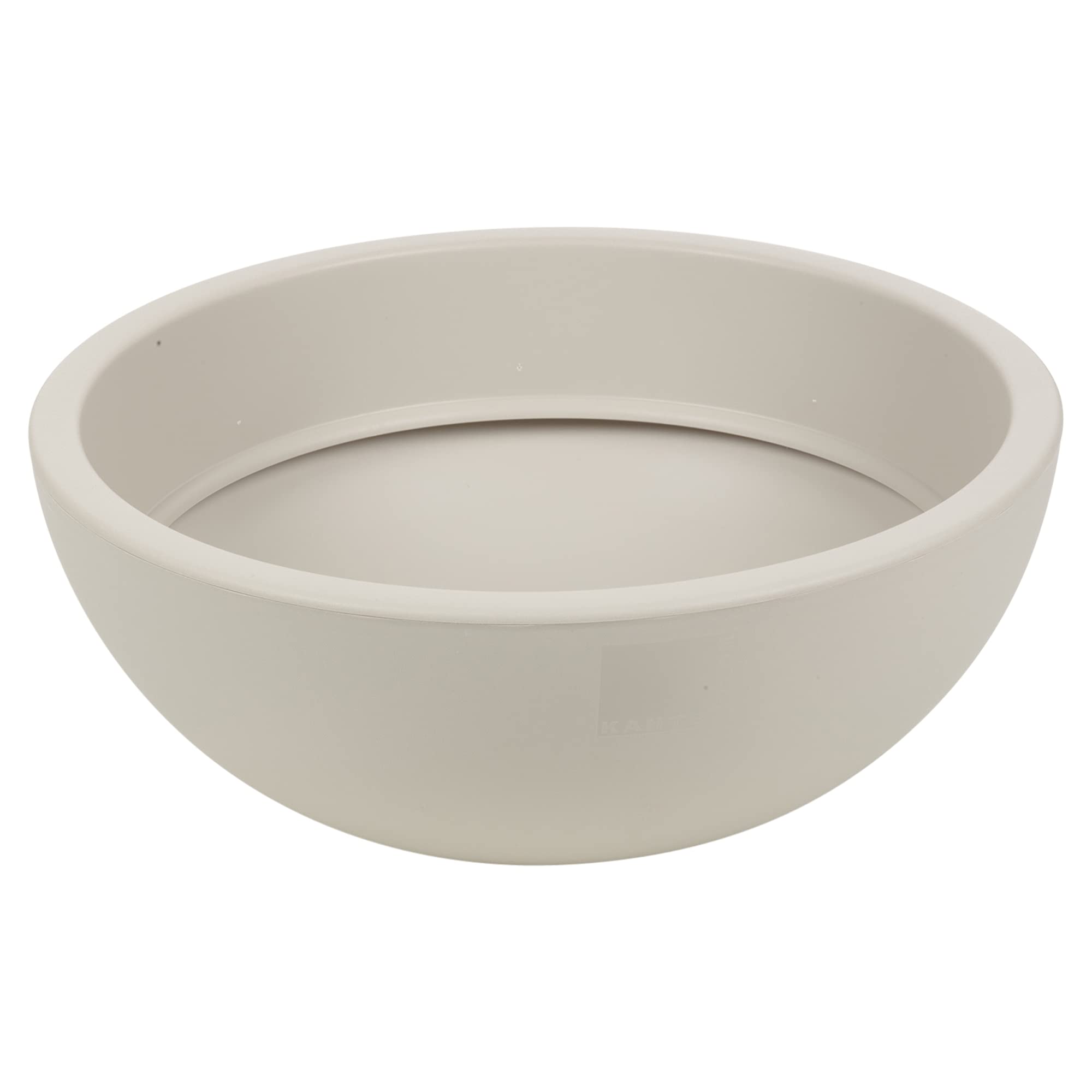 URBNLIVING Large Plastic Round Plant Flower Coloured Holder Pot Herb Planter Garden Decor Pot (Taupe) — image 1