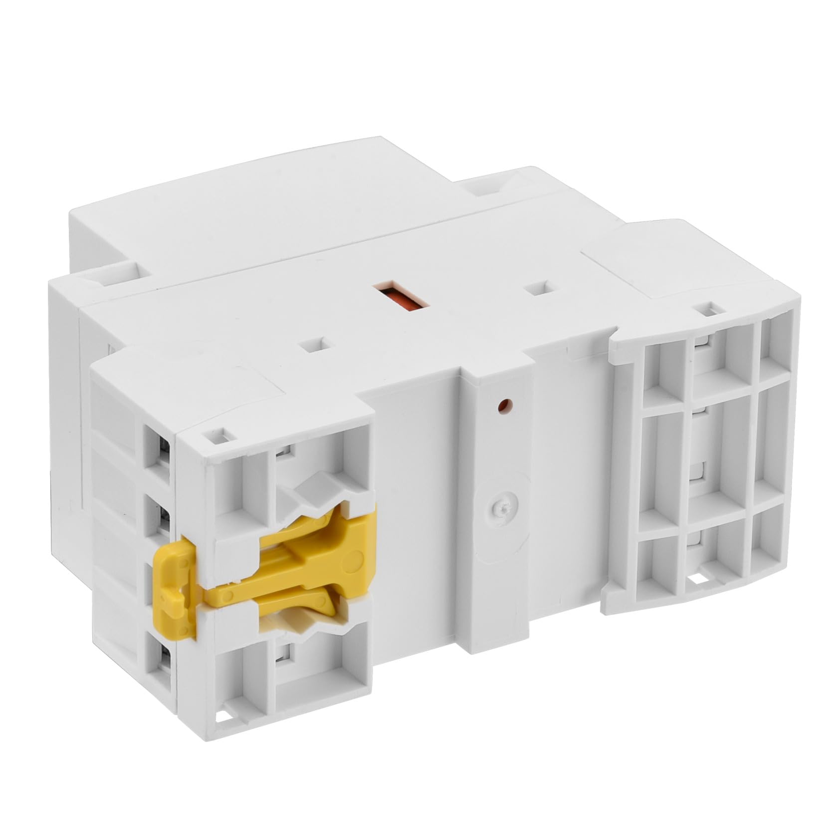 Heschen Contacteur CA modulaire domestique HS1-20M/31 20 A 4 pôles, 3NO 1NC, 220 VAC Bobines, montage sur rail DIN 35 mm, avec interrupteur de commande manuel