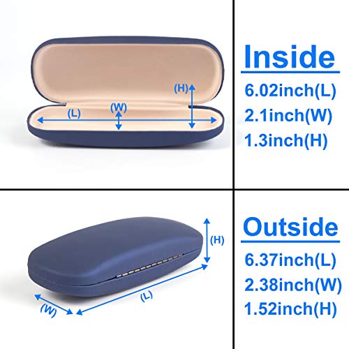 Image of RayLove Unisex Hard Shell Eyeglasses Cases, Protective Case For Glasses
