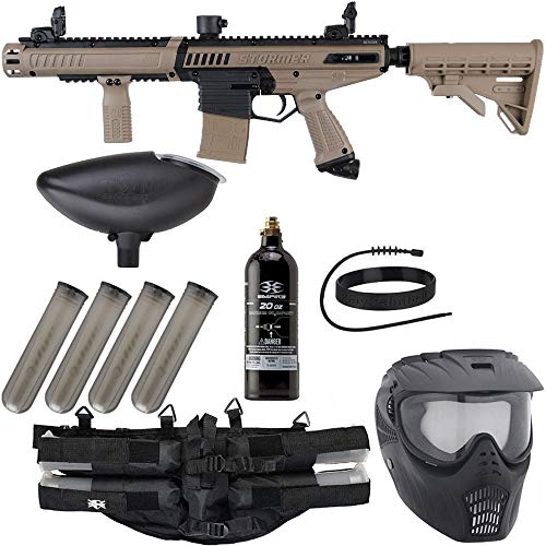 Action Village Tippmann Stormer Elite Dual Fed Epic Paintball Gun Package Kit (Dark Earth)