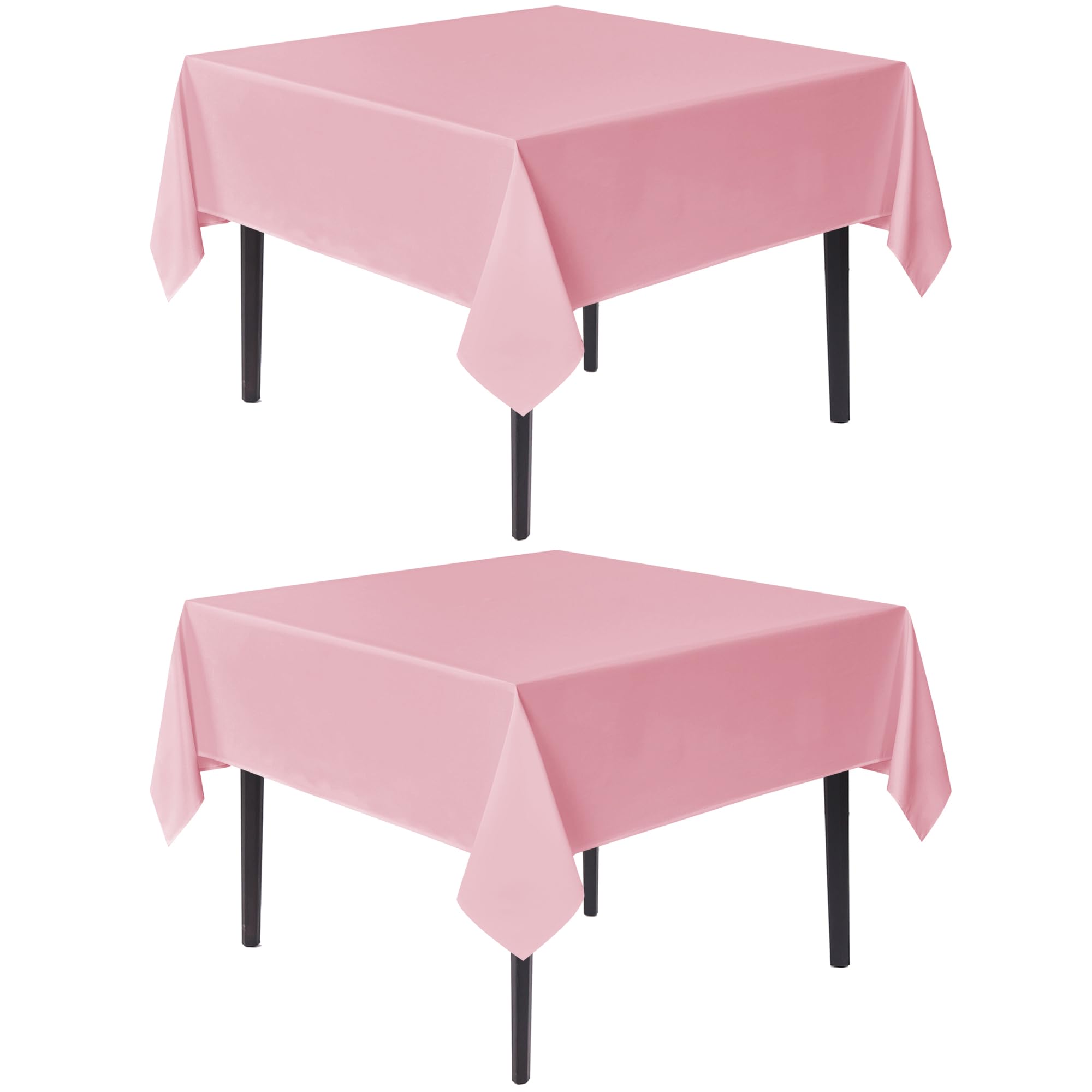 Photo 1 of sancua Square Tablecloth 54x54 Inch Pink (2 Pack)