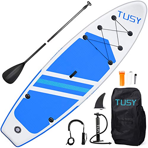 TUSY Stand Up Paddle Board Inflatable SUP Blow Paddle Boards 10.6', Accessories