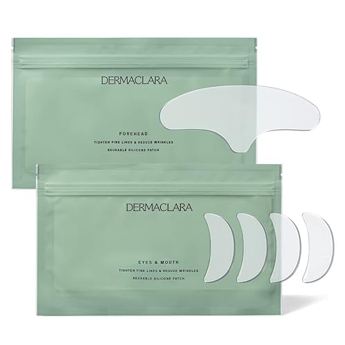 Miniatura 2 de Dermaclara Parches faciales de silicona para arrugas y líneas finas - Crema hidratante Clarasome para el cuidado de la piel seguro para el embarazo