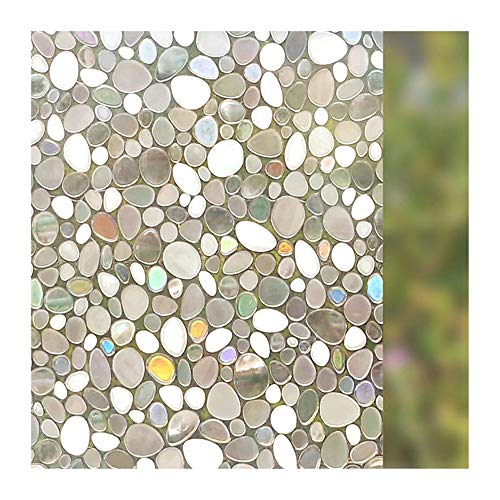 DYRCJ Película De Vidrio Electrostática 3D Película Decorativa Colorida Etiqueta De La Ventana Celofán Esmerilado Cocina Balcón Protector Solar Película para Ventana (60 * 200CM) Cover