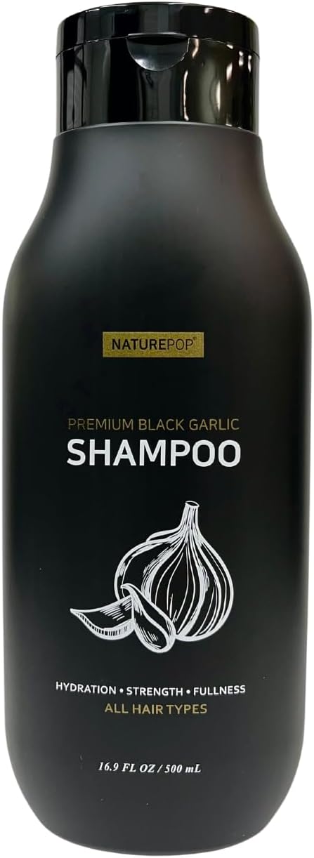 Black Garlic Hair Loss Shampoo - Prevents Hair loss, Stimulates growth - Sulfate Free Paraben Free - Ajo Negro Shampoo para la caida del cabello 16.9 fl oz/ 500 mL Made in Korea