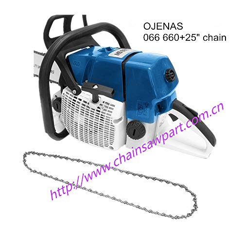 OJENAS Gasoline-Powered 066/660 Chain Saw 2 Stroke 92cc 5.2KW with 25-Inch 3/8