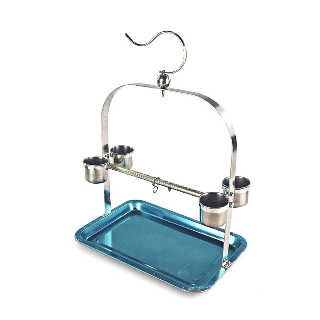 Cage à oiseaux fournitures de repos avec perroquet en acier inoxydable