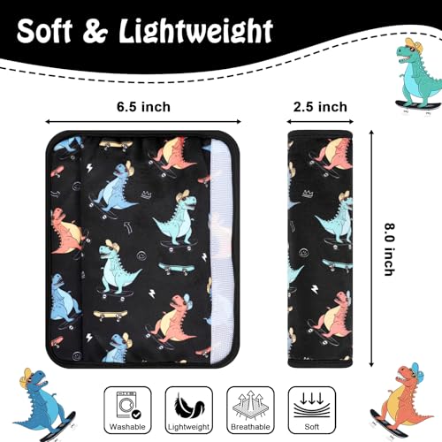 Image of Seat Belt Covers for Kids, 2 Pack Double-Sided Use Shoulder Pads for Kids
