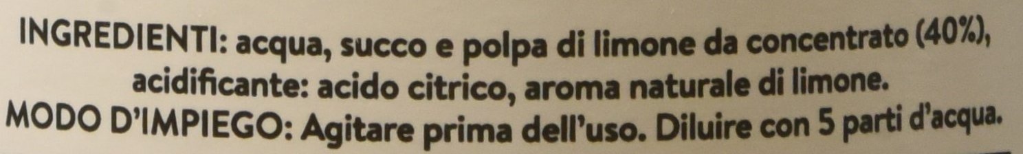 Naty's Lemonée Succo e Polpa di Limone - Pacco da 6 x 750 ml