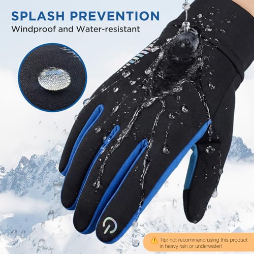 Image of SIMARI Kids Winter Gloves Touchscreen Water-Resistant Warm Thermal for Boy Girl Toddler Cycling Running Ski Snow Cold Weather