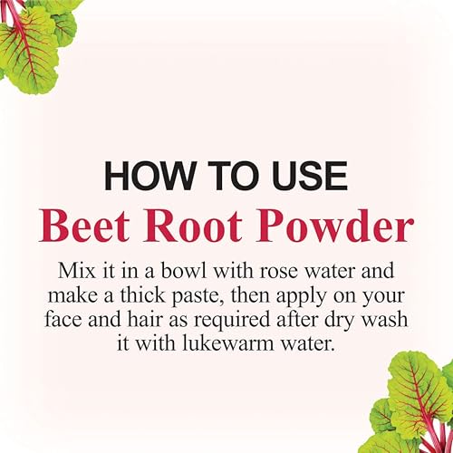 Image of Drontika Bioleaf Botanicals 100% Pure Beetroot Powder 100gm for Face | Lips | Hair | Glowing & Shiny Skin Face Pack 100gm.