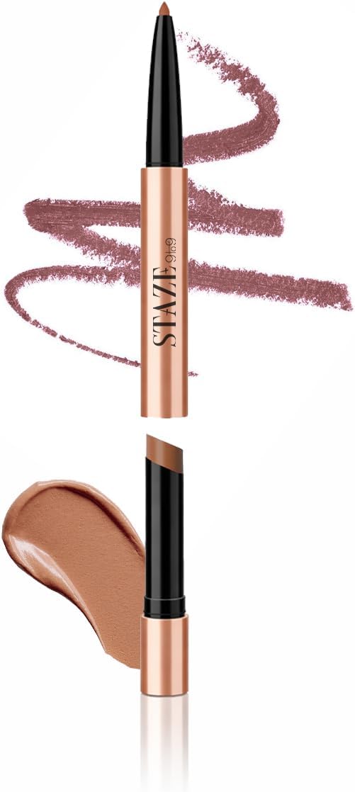 9to9 Twin Flame 2in1 Lipstick + Lip Liner | High-shine Lipstick | Transfer-proof Lip Liner | 01 Love Struck | 2g
