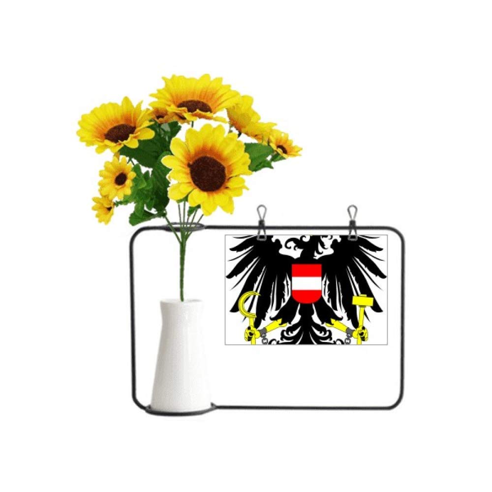 Tournesol artificiel et carte de bénédiction souvenir d'Autriche