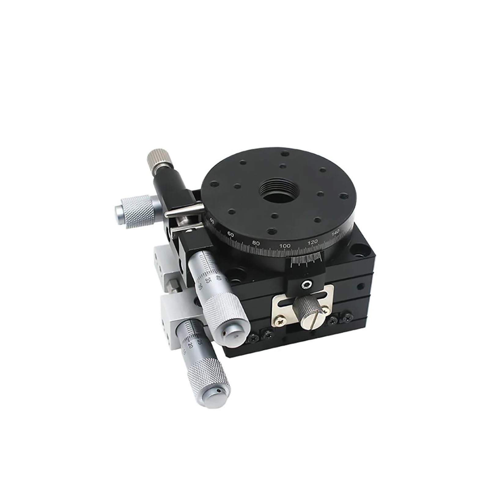 Mesa de traslación y Mesa giratoria para Recorte de micrómetro XYR de 40 mm con riel Transversal LSP40-LM