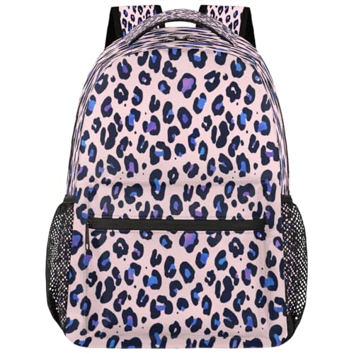 Mochila ligera de leopardo para portátiles universitarios y escuela secundaria