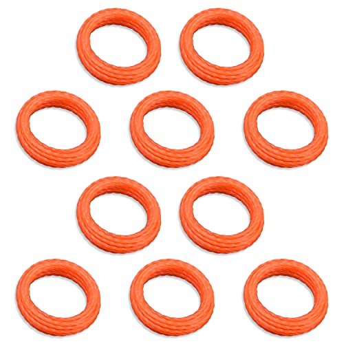 ZHIXING AL2420P Pre-Cut 0.095-inch Twisted Line 10-Pack, Compatible with Ego 56-Volt 15\" String Trimmers & Multi-Head String Trimmer Attachmen for Ego Power+ ST1500 ST1500-S ST1500F ST1500SF ST1623T