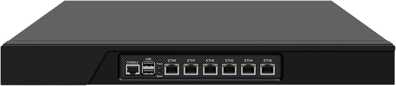 1U Firewall Hardware Appliance, PFSense, Untangle, OPNsense, VPN, Router PC, I7 3770, RJ08, B75 Chipset, Bypass, 6 x Gigabit LAN, Console, VGA, 16G RAM, 512G SSD