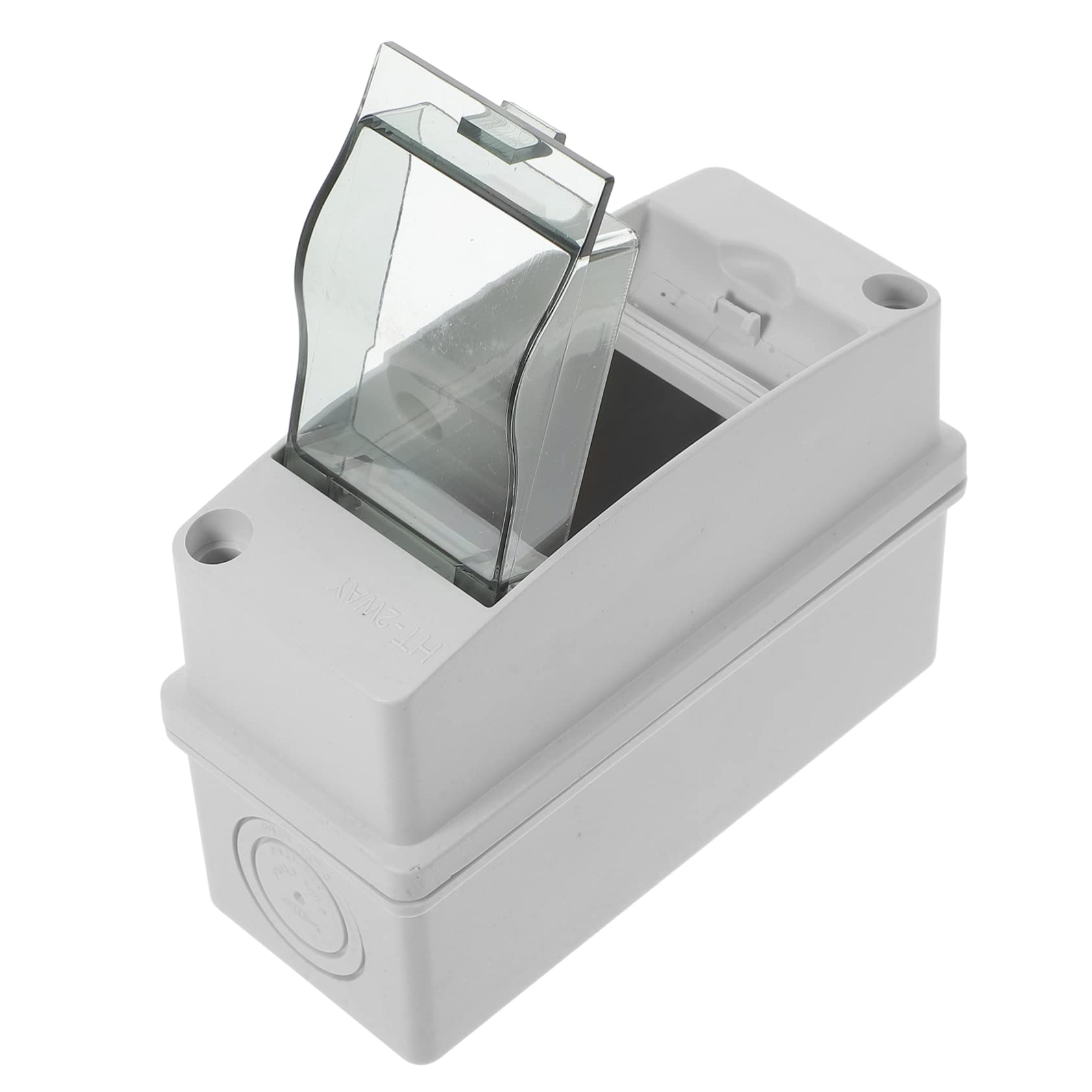 BUGUUYO Box 2 Way Distribution Box Electrical Enclosure Consumer Power Controller Small Doorbell Outdoor Circuit Pole IP Din Gang Adaptable Unit Two White PC Water Waterproof Case-image-34