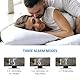 Brifit Projektionswecker, Digital Wecker mit Projektion 180°, Projektionsuhr mit Temperatur und Luftfeuchtigkeit, LED-Spiegelbildschirm, Snooze, Einstellbare Helligkeit, Digitaluhr für Schlafzimmer