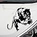 Acxico 2Pcs 20 x 13 cm Panther Hunting Car Body Decal Car Stickers Motorcycle Decorations Black/White