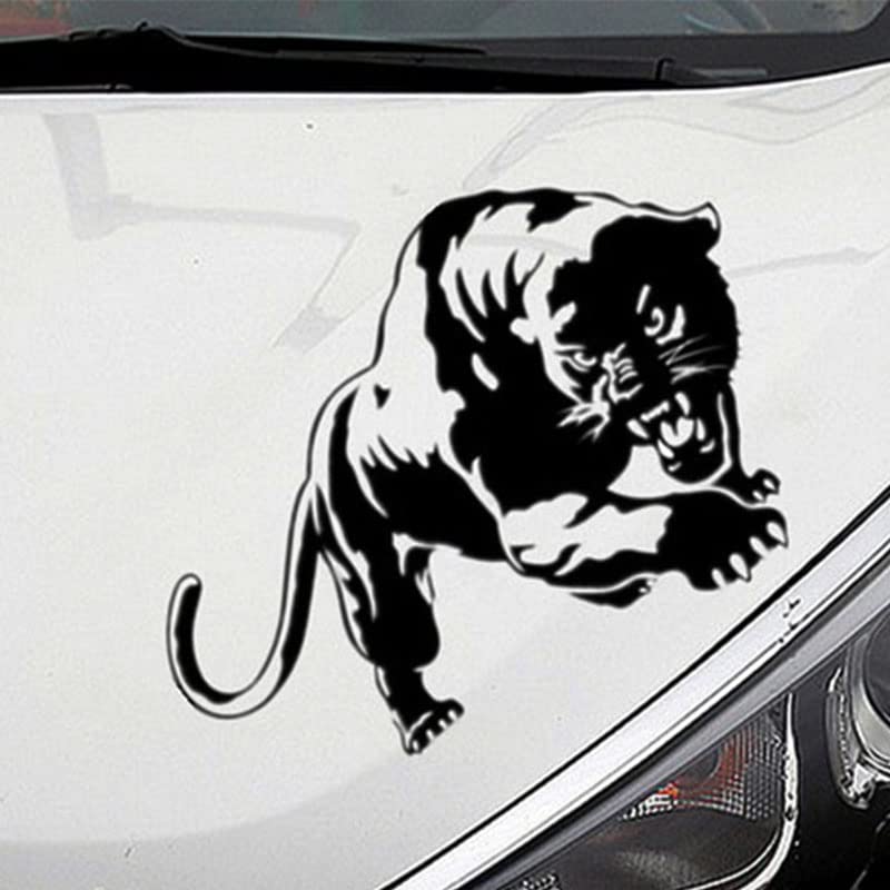 Image of Acxico 2Pcs 20 x 13 cm Panther Hunting Car Body Decal Car Stickers Motorcycle Decorations Black /White