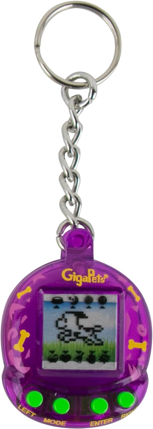 GigaPets, Includes 1 Miniature Interactive Pixel Pet; CompuKitty or PixelPuppy. Each Sold Separately. Styles Selected at Random. 90’s Gaming Virtual Pet for Kids Ages 5+