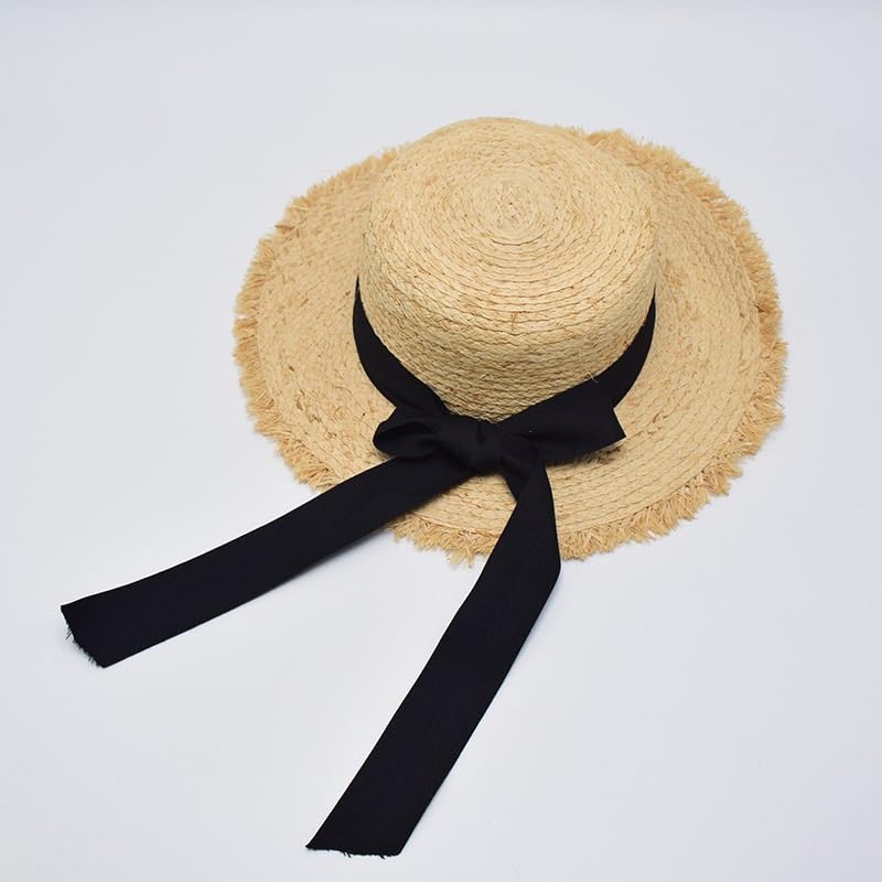 Lafite Hat Children's Strapping Sunshade Hat Beach Travel Shooting Hat3