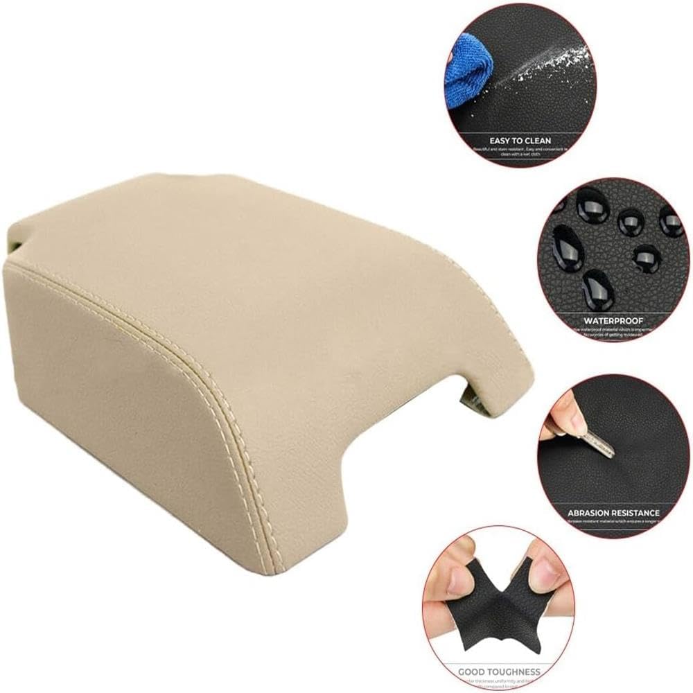 Genuine For Range 2006-2013 Rover Sport Center Console Lid Armrest Cover Beige Leather OEM Replacement