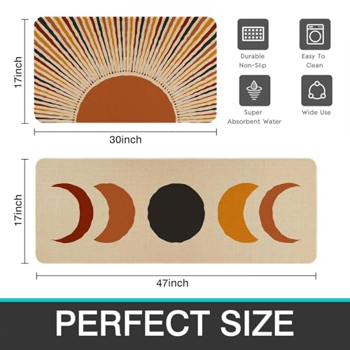 Set de 2 Tapetes de Cocina Boho Sun&Moon miniatura 3