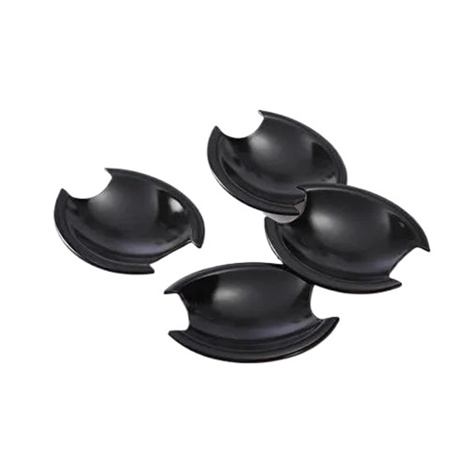 YIJIAVSX Glossy Black Chrome Car Door Handle Cover Stickers Styling for Nissan for Qashqai J10 2007-2013 (Black Bowl)