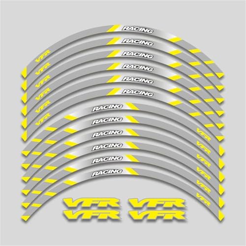 Autocollant Jante Moto Autocollants Réfléchissants pour Jantes De Moto pour VFR1200 VFR1200F VFR 1200 1200F - Bandes Adhésives pour Moyeux Roue...