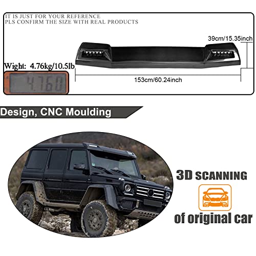 Mcarcar Kit Front Roof Spoiler For Mercedes-Benz G Wagon W463 G500 G550 G55 G63 G65 Amg 2013-2018 Customized Carbon Fiber Roof Window Spoiler Wing Factory Outlet #TOP4