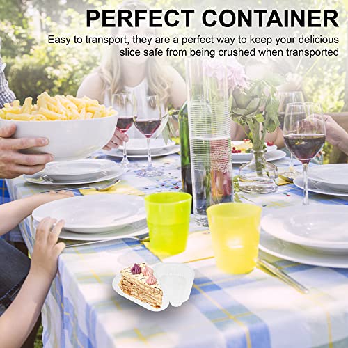 Mt Products Hinged Extra Small Plastic Pie, Cheesecake, Cake Slice Container For Small Pies And Cakes (Pack Of 20) - Made In The Usa #TOP2