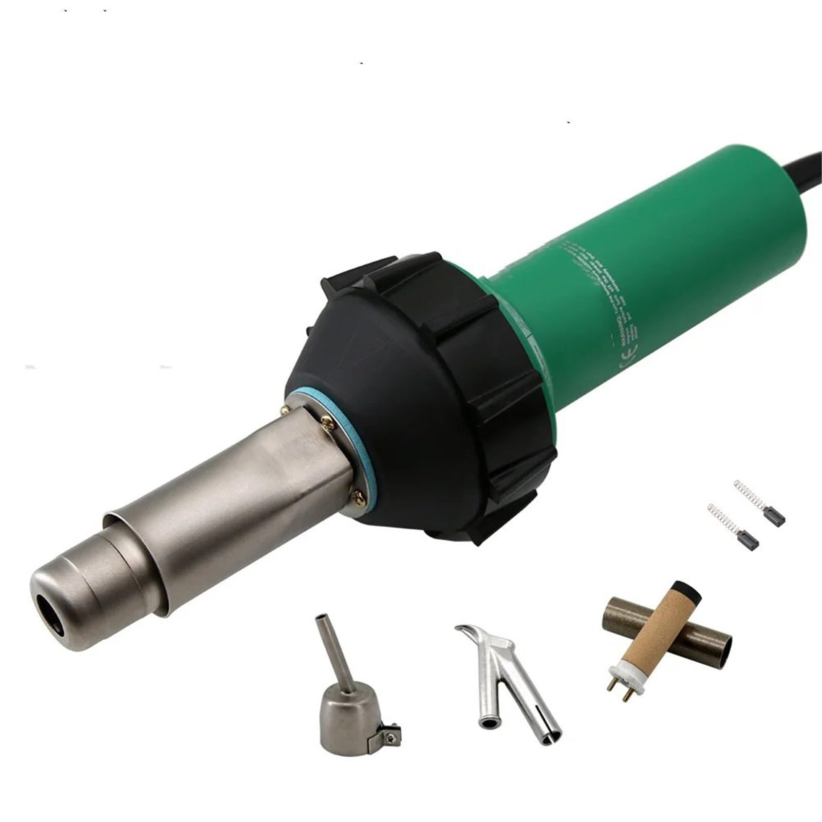 Zgrzewarka do plastiku Pistolet spawalniczy do tworzyw sztucznych o mocy 1600 W Dmuchawa gorącego powietrza Spawarka palnikowa arkuszy, rur, zbiorników, podłóg, membran PP/PE/PVC(Kits 7)