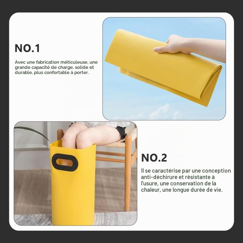 Angoily Bassin De Bain À Pied Pliable Portable 16L Seau De Lavage À Pied Léger Et Résistant pour Spa Pieds Maison Camping Voyage