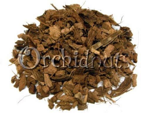 Coconut Husk Chip Fiber for Orchids - Fine Growing Media - 1 Quart