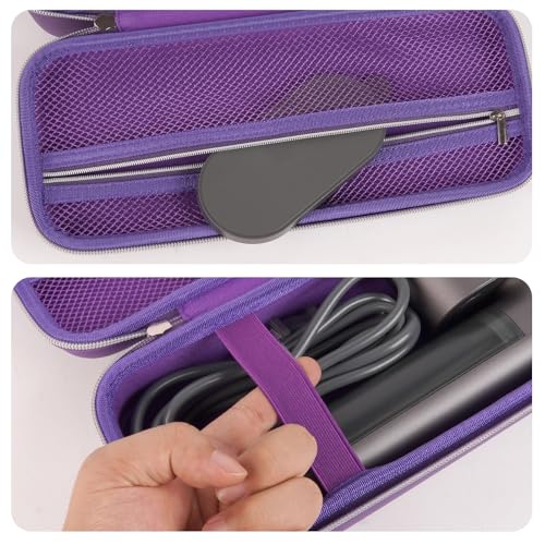 Againmore Steamer Case Compatible with Jack & Rose/for FEPPO/for Nesugar/for Kssvzz Portable Steamers, Handheld Iron Carrying Storage Bag Organizer with Mesh Pocket for Accessories-Purple by Againmore - Image 5