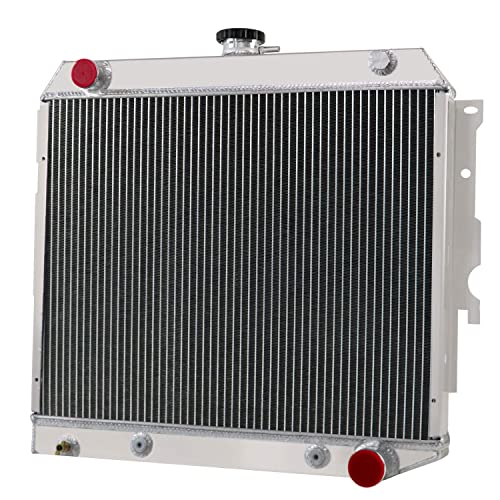 Coolingsnow 3 Row Aluminum Radiator For 1962-1972 Chevy Ii Nova Dodge Charger Coronet Plymouth Mopar V8 22" Wide Core Small Block Aluminum Radiators + Shroud Fan + Thermostat Relay Kits #TOP2