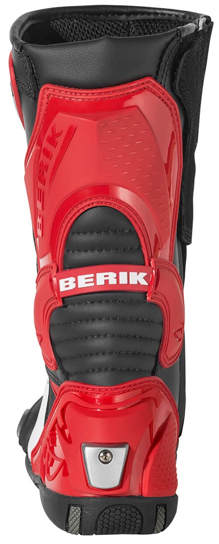 Berik Losail Motorradstiefel, rot, 48 | Leder
