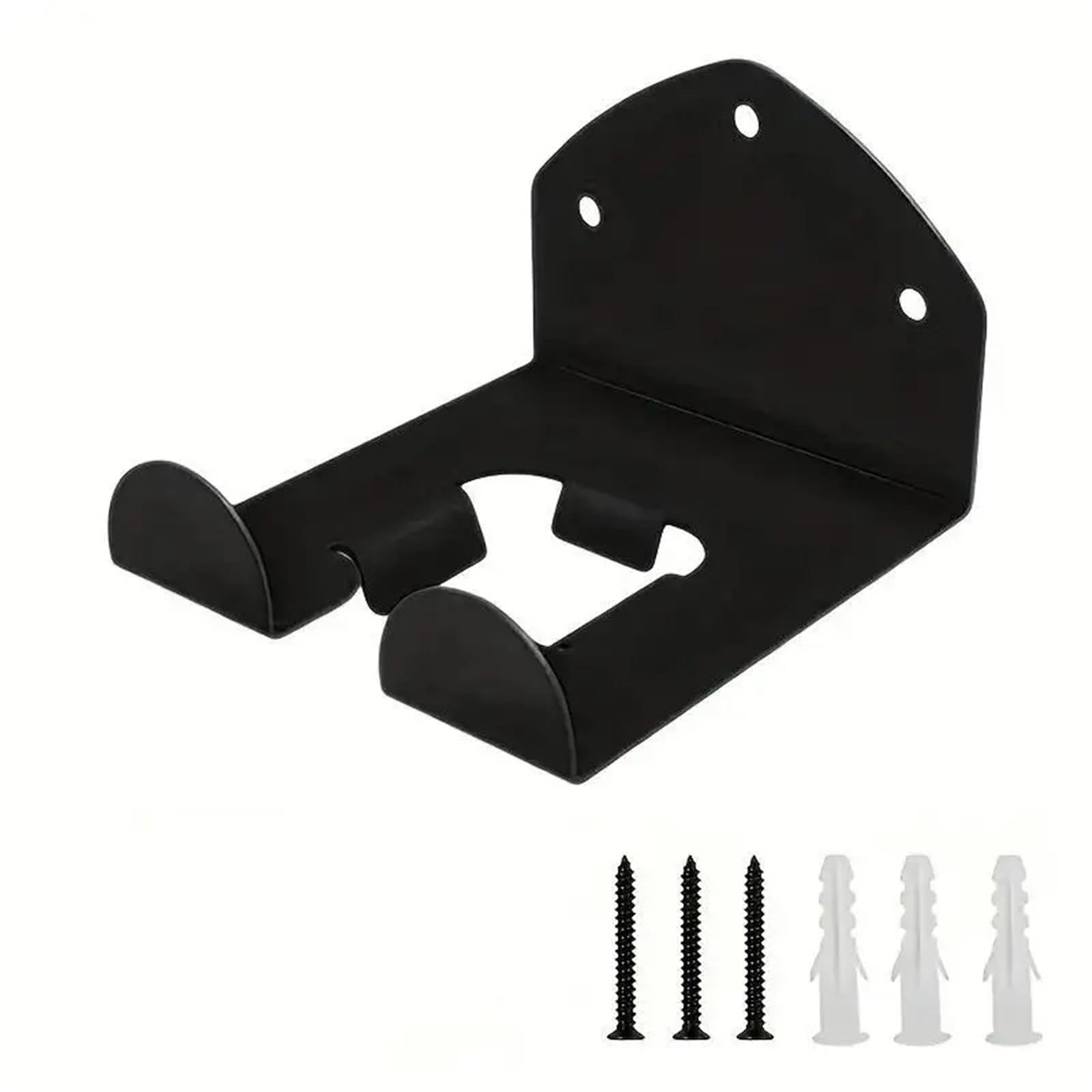 Dazhua Black 3Hole Wall-Mounted Garage Organizer Trimmer Rack Heavy Duty Power Tool Hanger