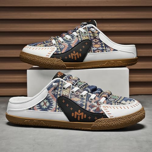 Women's Casual Canvas Loafers Slip On Sneakers - Embroidered Ethnic Style Comfort Walking Shoes4