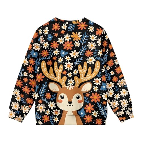 Image of Girls Cardigans Sweater Long Sleeve Crew Neck Button Down Sweaters School Outerwear for Kids Fall Winter Tops