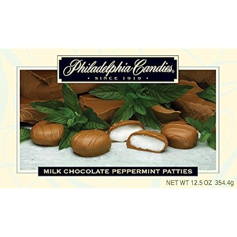 Philadelphia Candies Milk Chocolate Covered Peppermint Patties, 12.5 Ounce Gift Box Cover