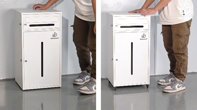 Amazon.co.jp: HIROMORI 宅配ボックス 屋外 96L 大容量 ポスト一体型